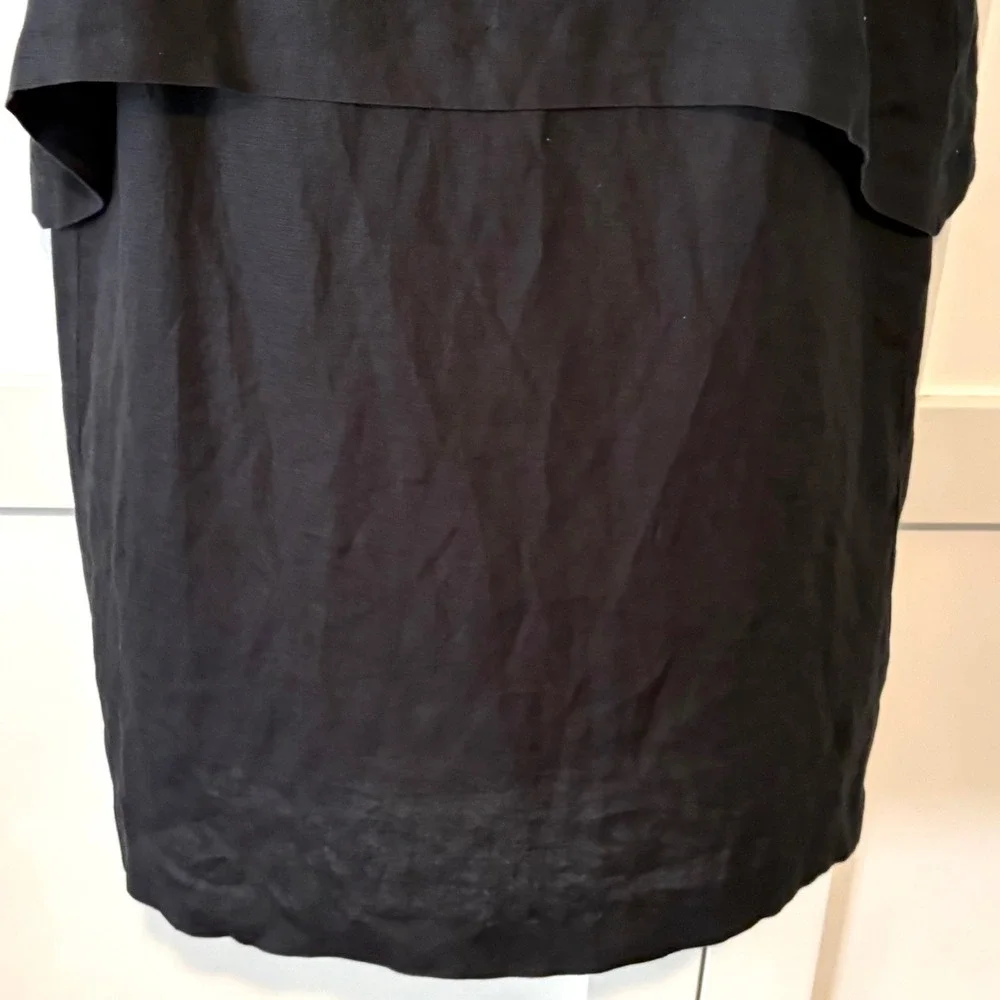 J. Jill Black Linen Sleeveless Dress in Size M